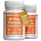 A to Z Multivitamins & Minerals for Individuals Aged 50 Plus | Supports Brain Health, Energy Levels, and Immunity | Vegetarian | 360 Easy-to-Take Tablets = 12 Months’ Supply | Made in The UK