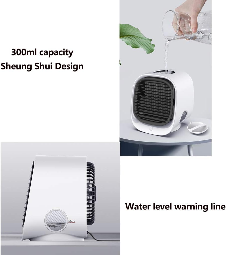 Portable Air Conditioner Oscillating Air Cooler Desk Fan Evaporative Air Mist Humidifier for Home Office