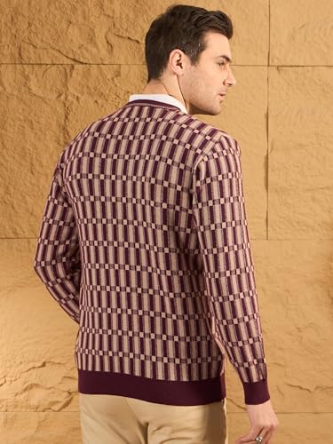 Image of Pivl Men's Winter Checkered and Trendy Sweater
