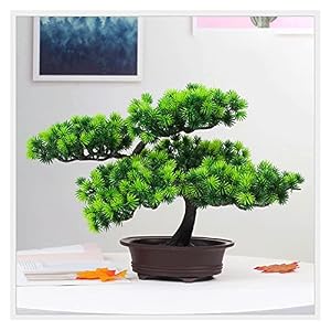 Künstlicher Bonsai-Baum, 25,4 cm, künstlicher Bonsai-Baum, Kunststoff, künstliche Pflanzen, Topfpflanzen, für Zen-Gartendekoration