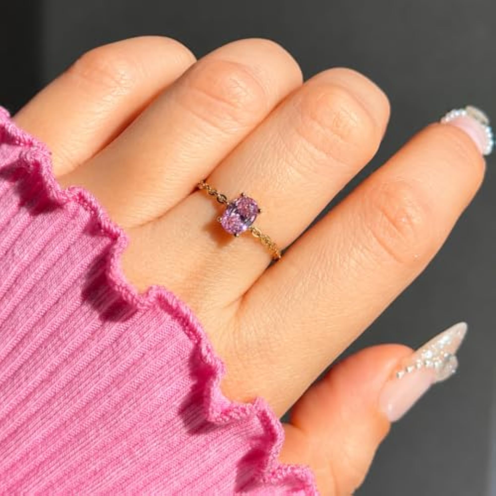 Orchid Ring, Elegant Floral Design