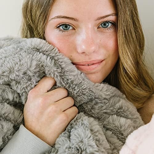 Miniatura 7 de Minky Designs - Lujosas mantas de Minky  Piel sintética súper suave, esponjosa y esponjosa  Fundas de sofá y mantas preparadas  Ideal para adultos,