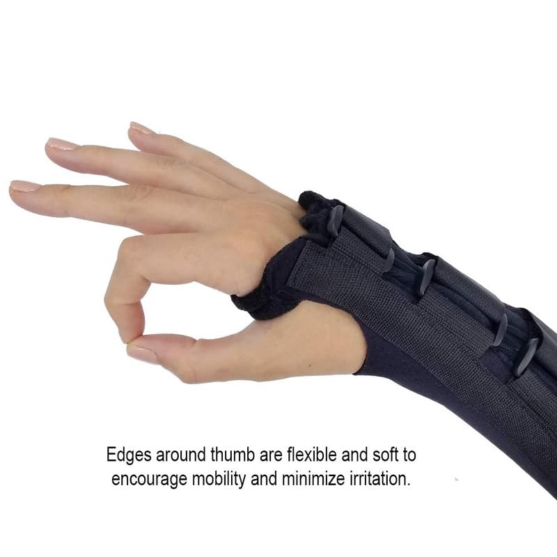 Comfort Cool D-Ring Wrist Brace. Indications - Carpal Tunnel, Tendonitis, Arthritis, Sprains, Post Cast. Soft, Lightweight Immobilizer with Finger Mobility, Removable Splint. Right X-Small.