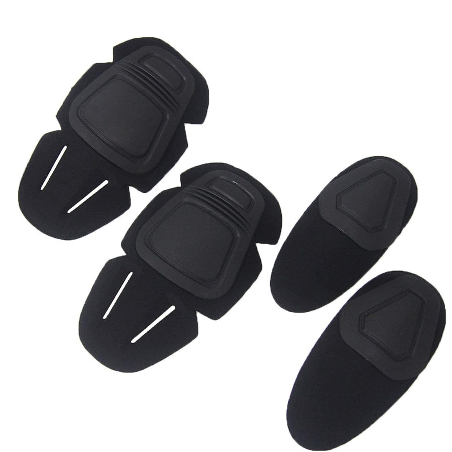 Tattico Ginocchiere e Gomito Protector Pad Set per Paintball Airsoft Uniforme Militare Verde