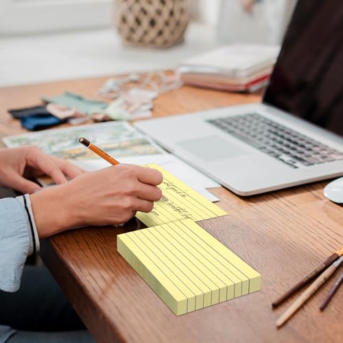 300 Count Colored Index Cards, 3x5 Inches Flash Cards, Lined Notecards Ruled Study Card Flashcards Heavy Note Cards for Studying, Learning, School, College