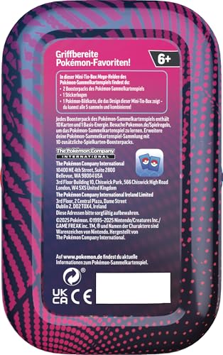 Pokémon-Sammelkartenspiel: Mini-Tin-Box Mega-Helden – Mega-Latias (1 Sticker, 1 Bildkarte & 2 Boosterpacks) – Bild 4