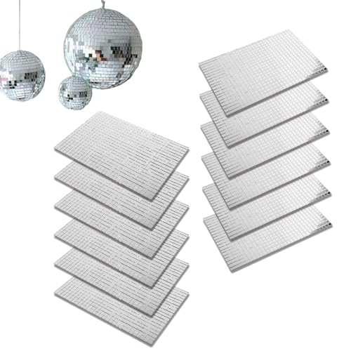 QUARKZMAN 4720 Stück Spiegel-Mosaikfliesen 5x5mm - Selbstklebende Disco-Fliesen Für DIY-Projekte