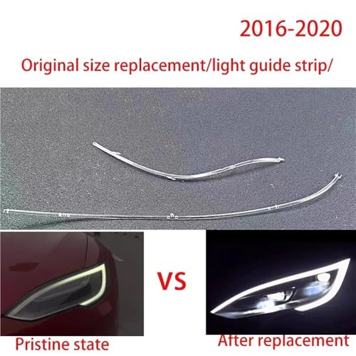 Guide-Feux de Jour pour phares de Tesla Modèle S 2016-2020 la perfection optique