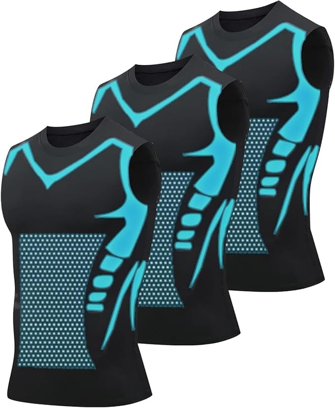 debardeur compression homme,shape power,tee shirt,débardeur,gilet,t shirt,amincissant,modelant ionique,marcel,sportswear,musculation,ventre...