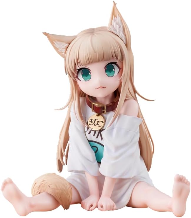 QAHEART Kinako Figures, Kinako Original Painting Figure Cute Cat Beauty Girl Illustration Anime Action Figurine 14CM