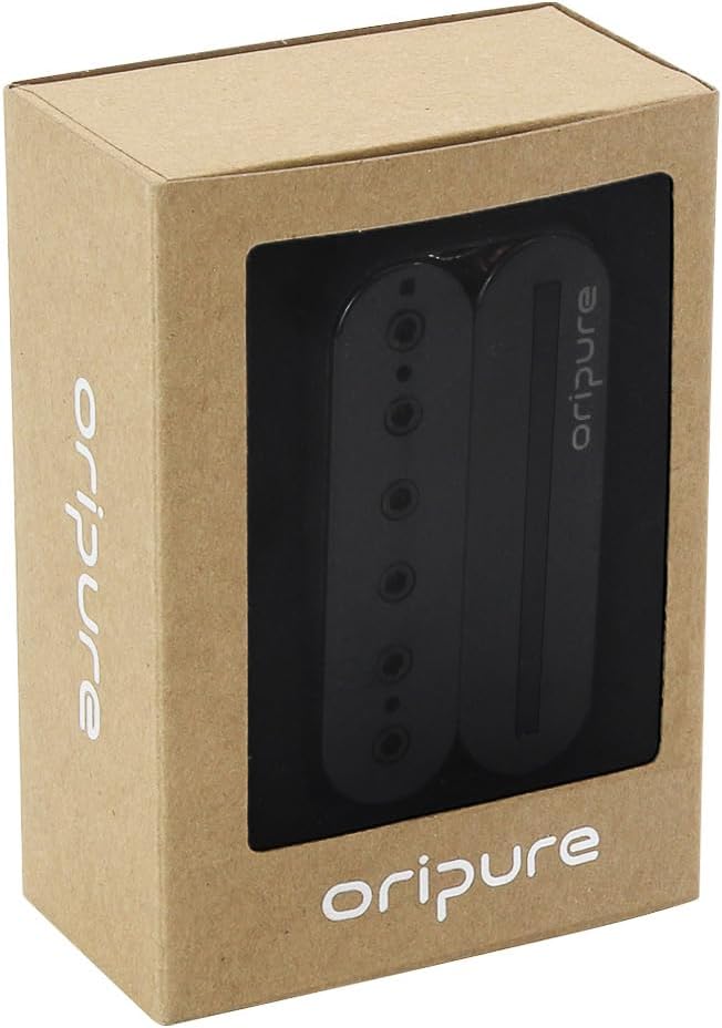 Oripure Alnico 5 Guitar Humbucker Pickups Bridge Pickup Hot Dual Rail & Screw Poles