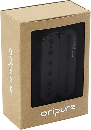Vista 20 de Oripure Alnico 2 Pastillas Humbucker para guitarra con pastillas, pastilla de cuello, doble riel y tornillos Recogida de,Pastilla de puente,Juego