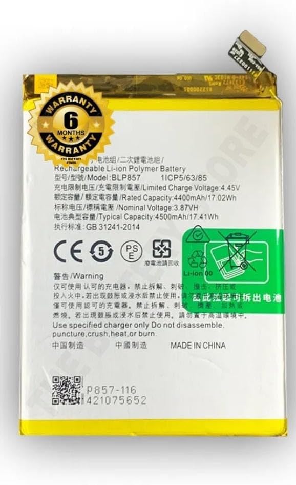 Original BLP857 Battery for Oppo Q3 Pro / G7 Max/GT Neo Battery with 6 Months Warranty** (SEP000108)