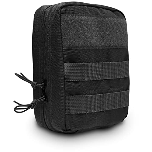 RE-GEN Compact Utility MOLLE Pouch, Military Tactical Molle Waist Pack Pouch, Black