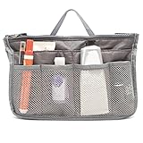 Organizador Trocador Bolsa Necessaire Maquiagem Acessorios (cinza)