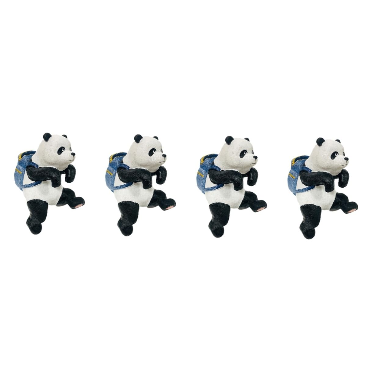 Artisanat animalier panda miniature aux finitions soignées x4