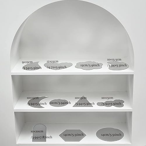 Stkmelon 11Pcs Acrylic Mirror For Photography Product Photography Props Display Mirrors Reflection Board (11 Piece Set) #TOP1