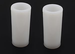 RAB PVC Door Silencer Stop & Door Stop Bumper with Door Stopper Back (Color- White, Size- 3" inch, Pack of 2 PCS)