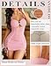 Avidlove Sheer Lingerie Dress for Women Mesh Ruched Bodycon Sexy Cut out Bodycon Dress Rave Outfits Pink S