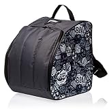 BAMBINIWELT Kinder Skischuhtasche Skistiefeltasche integrierte Standfläche Wasserablaufloch Helm Skibrille Handschuhe (Modell 6)