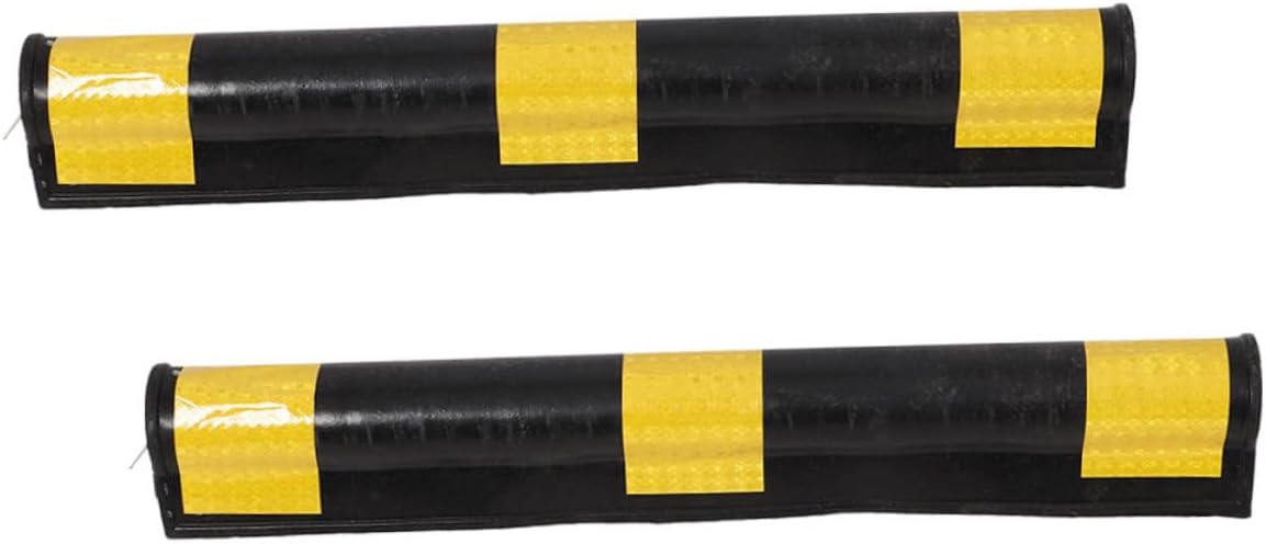 PRETYZOOM 2PCS Rubber Corner Guards Reflective Strip Garage Wall Protector for Parking Spaces and Warehouses Wall Bumper Guards for Vehicle Damage Prevention