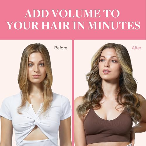 Image of GOO GOO Clip in Hair Extensions Real Human Hair, Remy Human Hair Extensions Clip ins for Women, Natural Human Hair, 22inch 150g 9Pcs, 2 /6 /18 Balayage Brown to Dirty Blonde