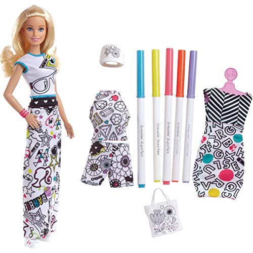 Barbie Crayola Color-In Fashion Doll & Fashions