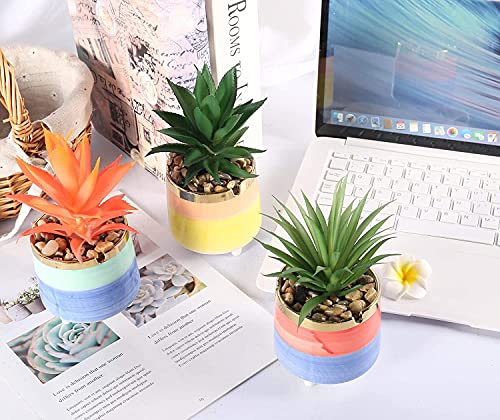 Letinaner Artificial Succulent Plants Faux Pineapple In Pots Artificial Plants Greenery Decorations For Hotel Restaurant Home Office Kitchen Table, Set Of 3 #TOP2