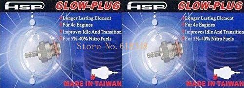 Generic 2pcs N3 Glow Plug #3 Spark Hot VX SH Nitro Engine Parts Replace OS RC HSP 70117 For RC Nitro Car Fit Redcat Himoto Traxxas