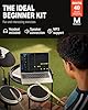 Donner DED-80 Electric Drum Kit with 4 Quiet Mesh Pads, 180+ Sounds, 30 Demo Songs, 10" Cymbals, 2 Pedals, Throne, Headphones, Sticks, USB MIDI, Melodics Lessons, White