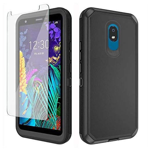 Asuwish Phone Case for LG Aristo 4/Astro 4+ Plus/Tribute Royal X320/Escape Plus/Journey LTE L322DL/K30 2019/Arena 2/X2/Prime 2 with Screen Protector Cell Cover Hybrid Shockproof Protective K 30 Black