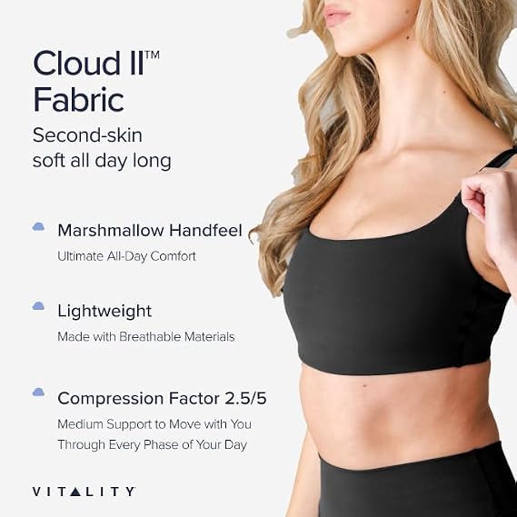 Vitality Cloud II Scoop Bra
