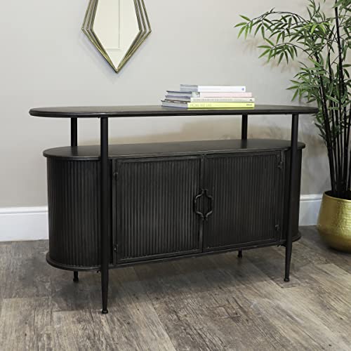 Melody Maison Aparador industrial de metal gris Cover