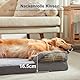 Pawk Orthopädisches Hundebett Grosse Hunde, Memory Foam Hundekorb Mittelgroße Hunde, Hundebetten Waschbar, Abnehmbarem rutschfest Hundesofa,71x58x17cm