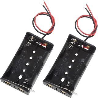 KAUMO 電池ボックス 単3電池×2 直列 3V 電池ケース 電池ホルダー ON/OFFスイッチ付き (2個)