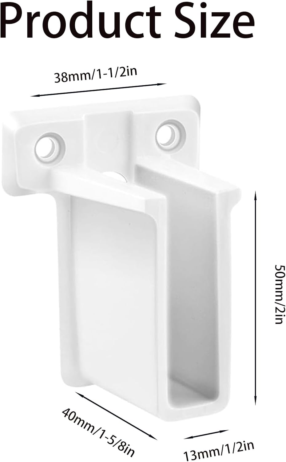 8 Pack Wire Shelf End Brackets,Heavy Duty White Plastic Closet Shelves Brackets Wall Mount Brackets Wire Shelf Corner Support Wall Bracket with Anchors and Screws