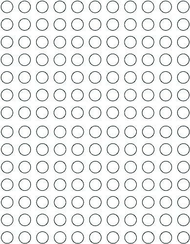 1.3 cm Round Color-Coding Labels Printing Sticker Paper 1/2" - Value Pack White Dot Labels Matte Finish with Template Included! 25 Sticker Sheets - 3850 Pack