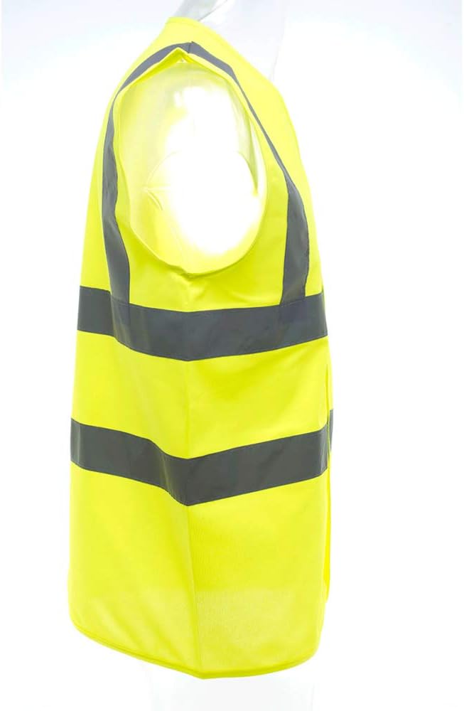 Yoko Unisex Premium Hi-Vis Waistcoat Vest/Jacket (2XL) (White)
