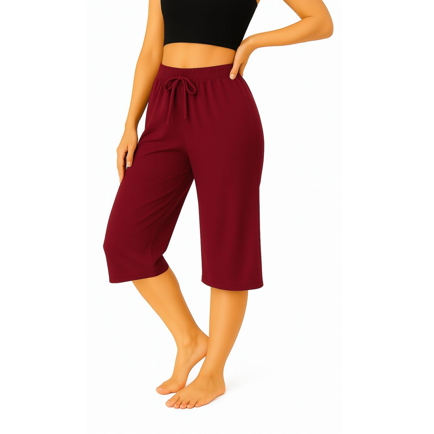 Womens Cotton 3/4th Capri-picture-34