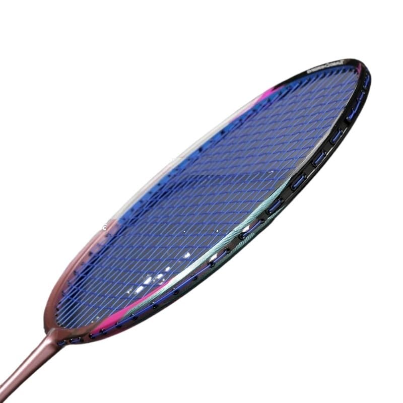 Badminton Set Racchette da Badminton ultraleggere 8U 65G in Fibra di Carbonio, Tensione Massima, 35 libbre, Racchetta Professionale for Sport for Adulti