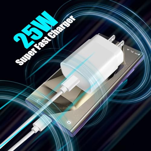 Speedscope 1035 Super Fast Usb C Charger For Samsung,Samsung Charger Fast Charging Block,2Pack 25W Samsung Usb C Wall Charger Adapter,10Ft Quick Usb C Cable For Samsung Galaxy S24 Ultra/S23/S22/S21/S20/S10/Z Fold 5/4 thumb #1