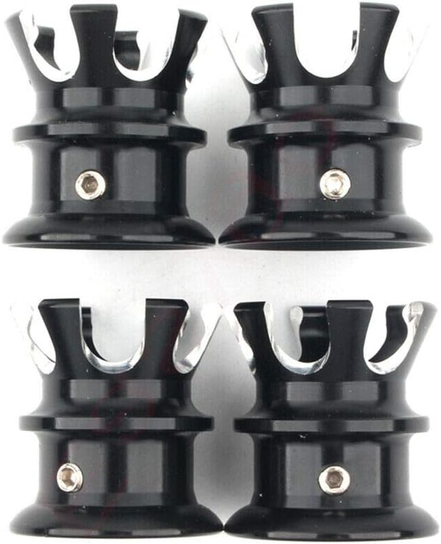 4pcs Motorcycle CNC Aluminum Crown Engine Screw Cap Covers Replacement for Harley Sportster XL883 Softail Dyna