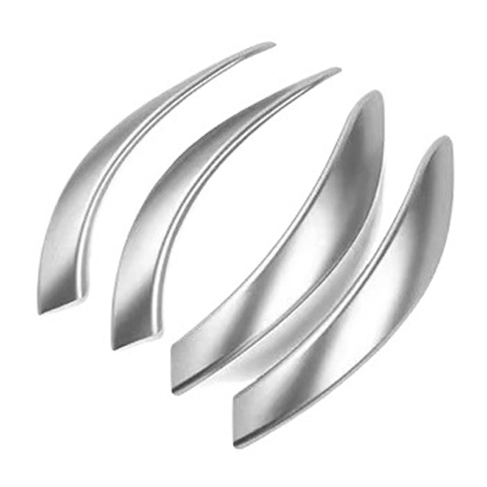 Bqwyedpl Silver Fit For Bmw 3 Series 4 Series 3Gt Carbon Fiber Car Door Inner Handle Molding Cover Interior Decoration Car Door Latch Handle(Silver)