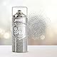 JENOLITE Glitzerspray Farbe | Silberglitzer in klarem Versiegelungslack | 400ml | Klarlack mit feinem Glitzer | Mehrflächenanwendung | Ideal für Bilderrahmen, Spiegel, Ornamente & Bastelprojekte