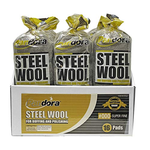 Pandora #000 Steel Wool Pads for Buffing and Cleaning