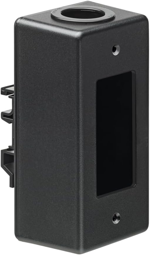 Leviton QuickPort DIN Rail-Mount Box, 41089-0DN, Black