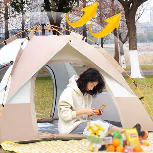 Carpa de camping portátil multiusos con doble puerta y ventana miniatura 7