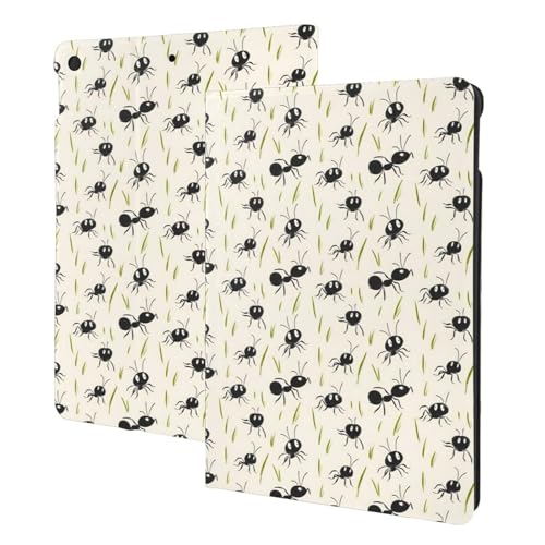 Housse iPad 10.2 étui de table de chevet motif fourmi noire amusante