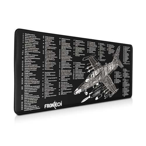 FRONTECH Extended Gaming Mouse Pad (900 x 400 mm) – Premium Desk Mat with Anti-Slip Rubber Bas | Water-Resistant Surface | Stitched Edges & Ultra-Smooth Control for Gaming & Office (MSP-0058)
