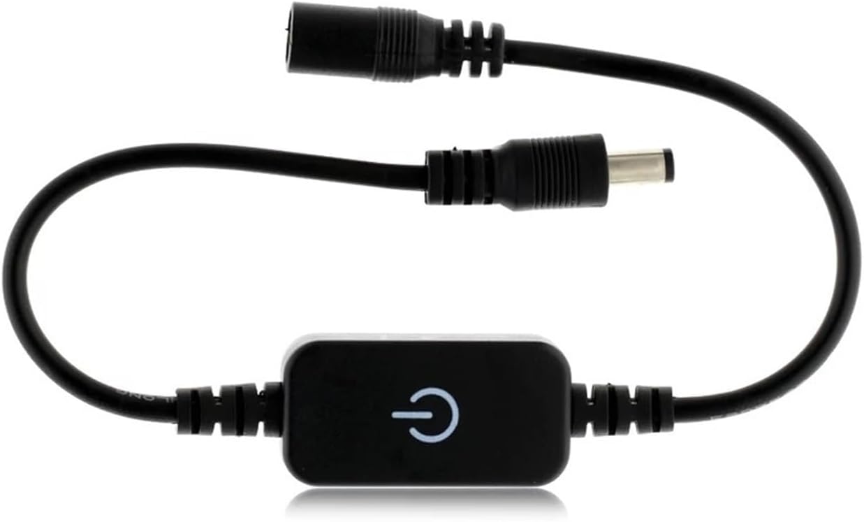 LED single color DC12 volt low voltage 2835 light bar 5050 low voltage light with dimming touch switch(Black)